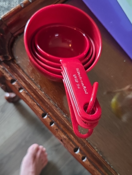 KitchenAid Other - KitchenAid Red Nested Measuring Cup Set